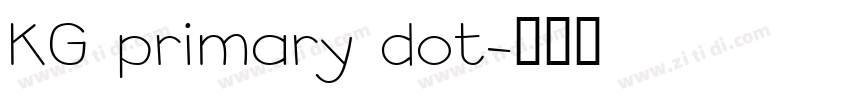 KG primary dot字体转换